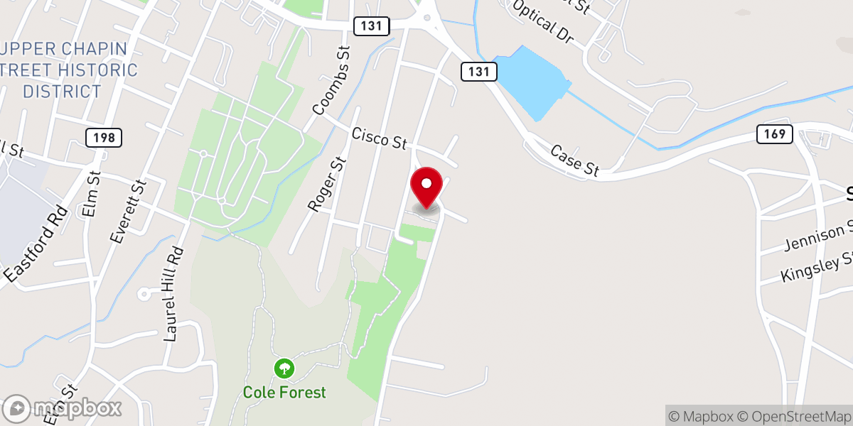 Map showing location of Saint Nicholas Albanian Orthodox Church