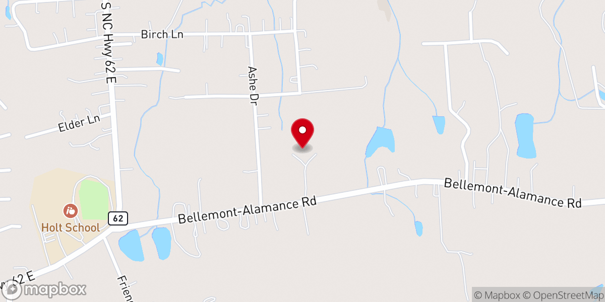 Map showing location of St Paul's Lutheran Church