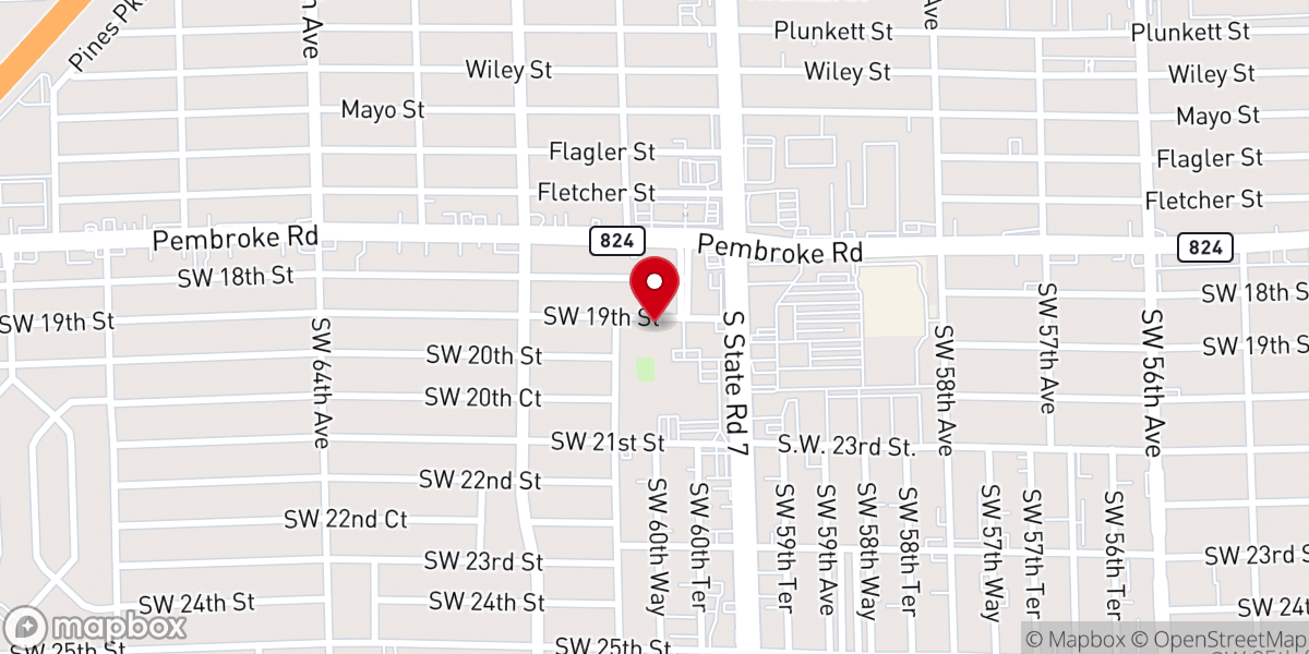 Map showing location of Iglesia Catolica Domingos
