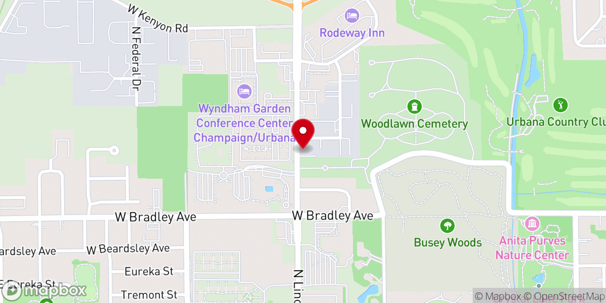 Map showing location of Hope Center