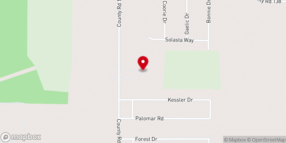 Map showing location of Bethany Worship Center