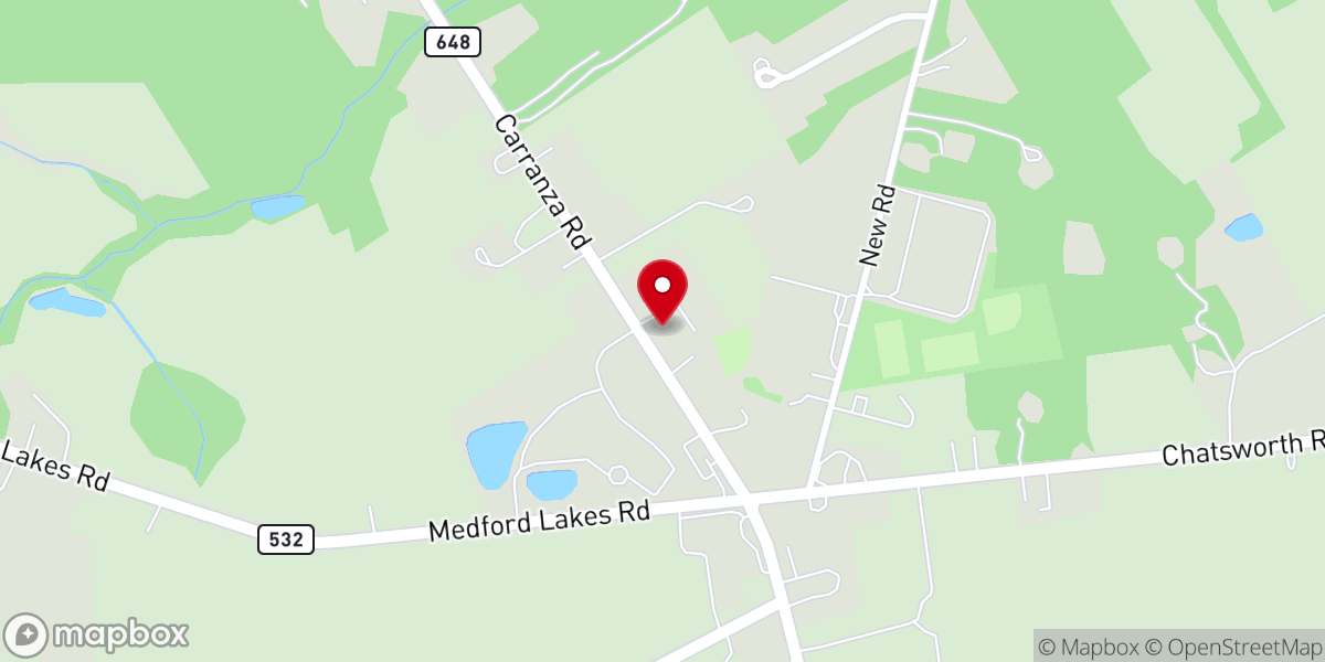Map showing location of Tabernacle Church of Christ