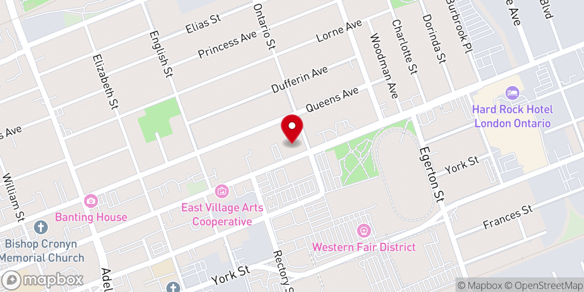 Map showing location of The Gathering Place and Revival Centre