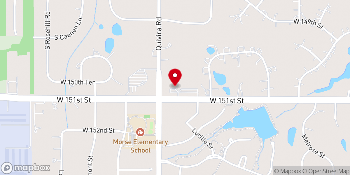 Map showing location of Advent Lutheran Church and Preschool