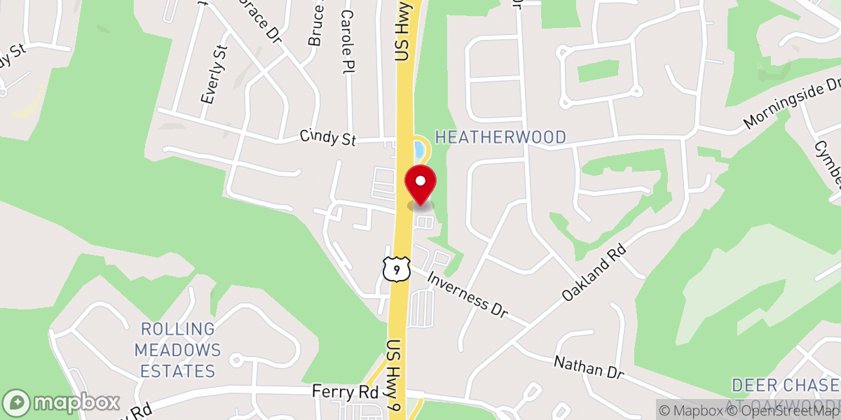 Map showing location of Norman L. Jeffer Community Chapels of New Jersey