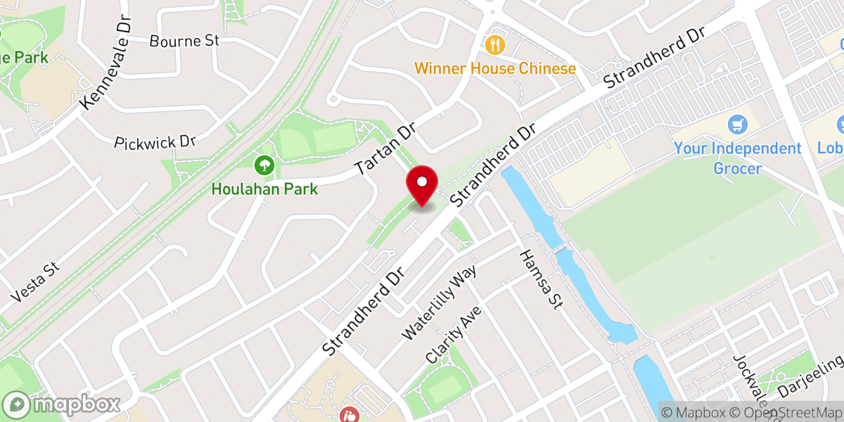 Map showing location of Haven Baptist Church