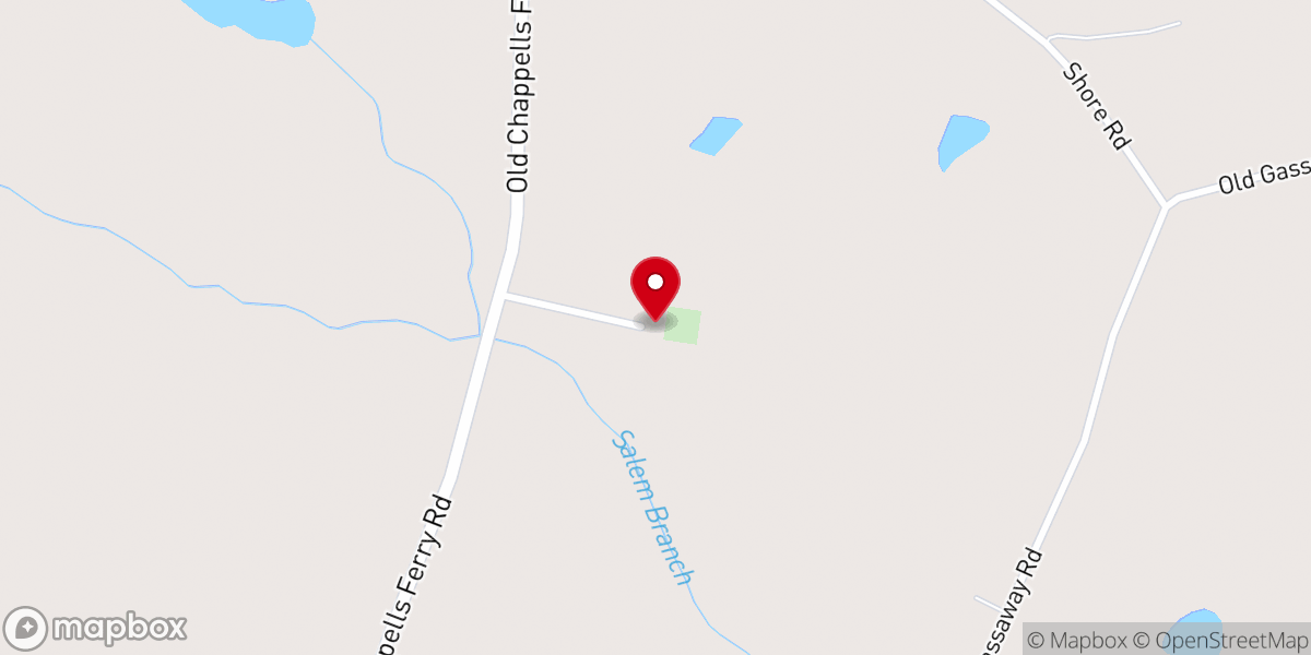 Map showing location of New Salem CME Church