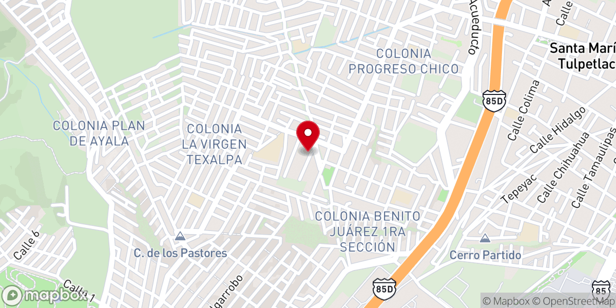 Map showing location of Parroquia Santo Domingo De Guzmán