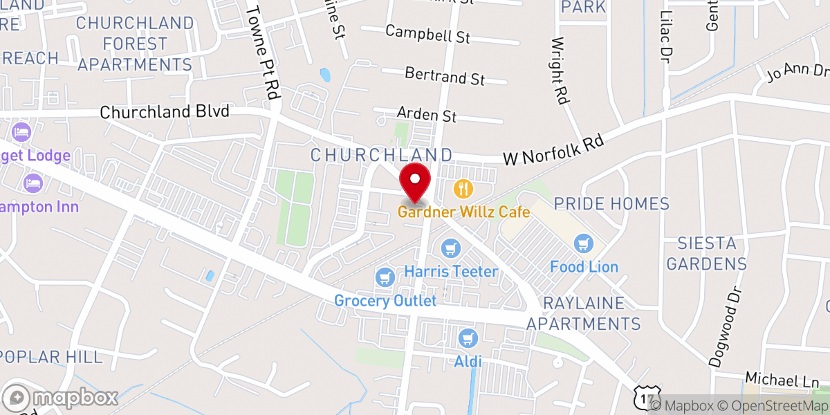 Map showing location of The Healing Temple Inc