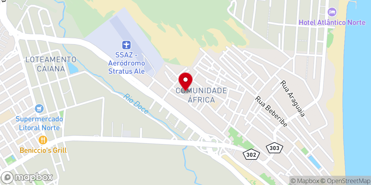 Map showing location of Igreja Pentecostal Deus É Amor - REDINHA