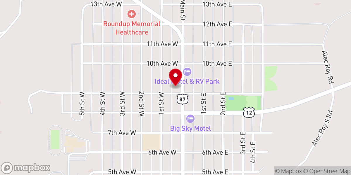 Map showing location of Mercy Baptist Church