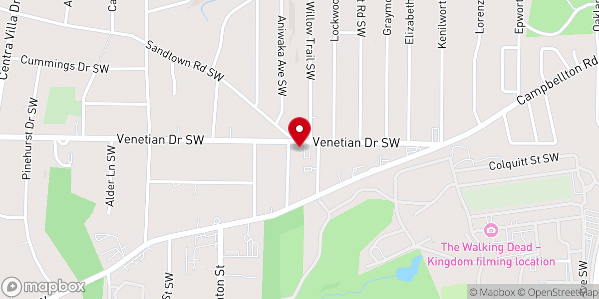 Map showing location of St Peter Missionary Baptist Church