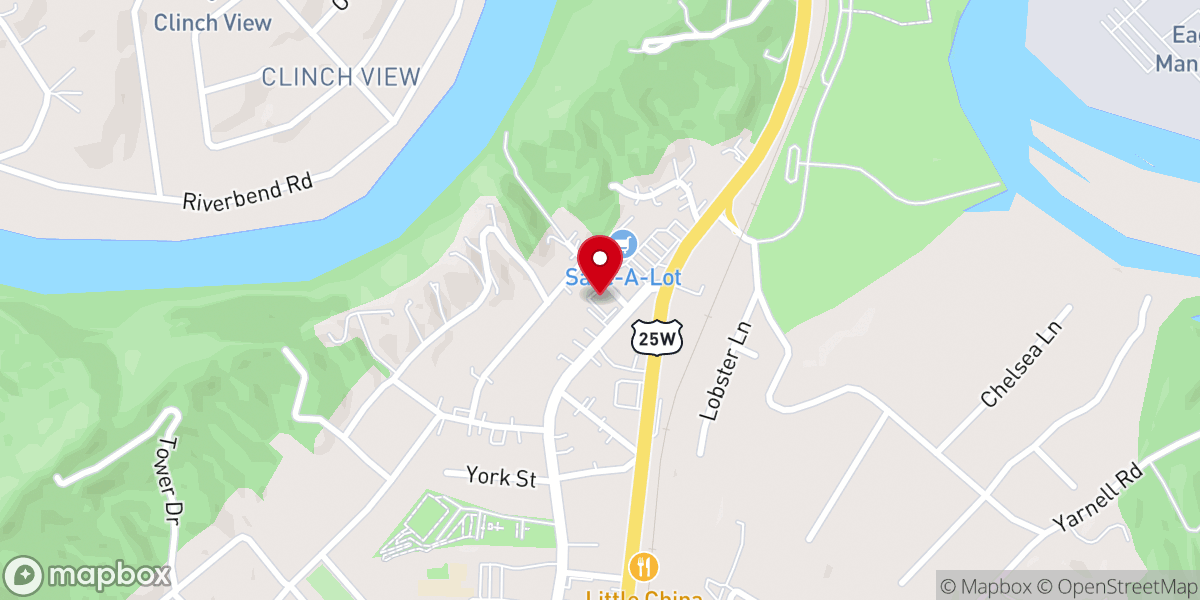 Map showing location of Mount Olive Baptist Church