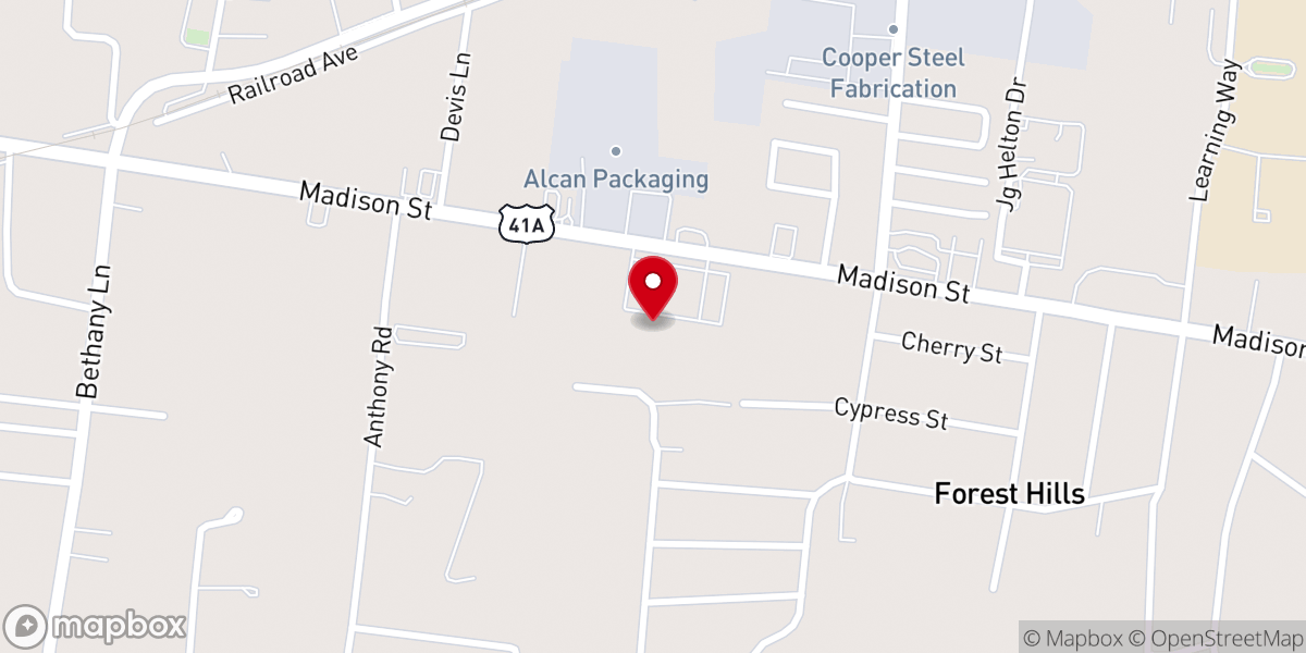 Map showing location of Gateway Church