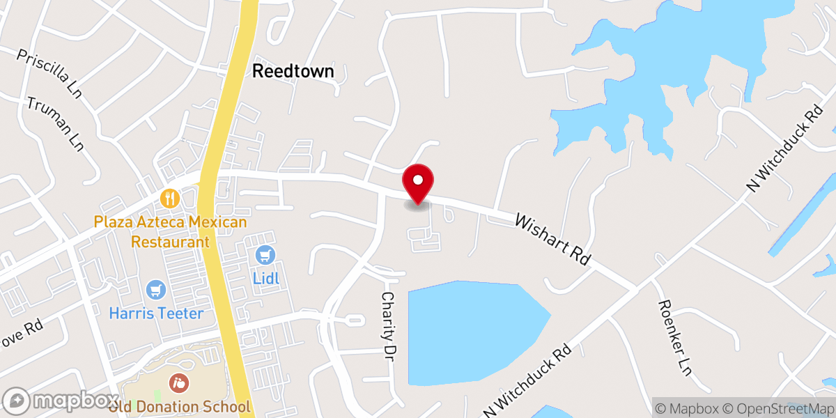 Map showing location of Virginia Beach First Church of the Nazarene