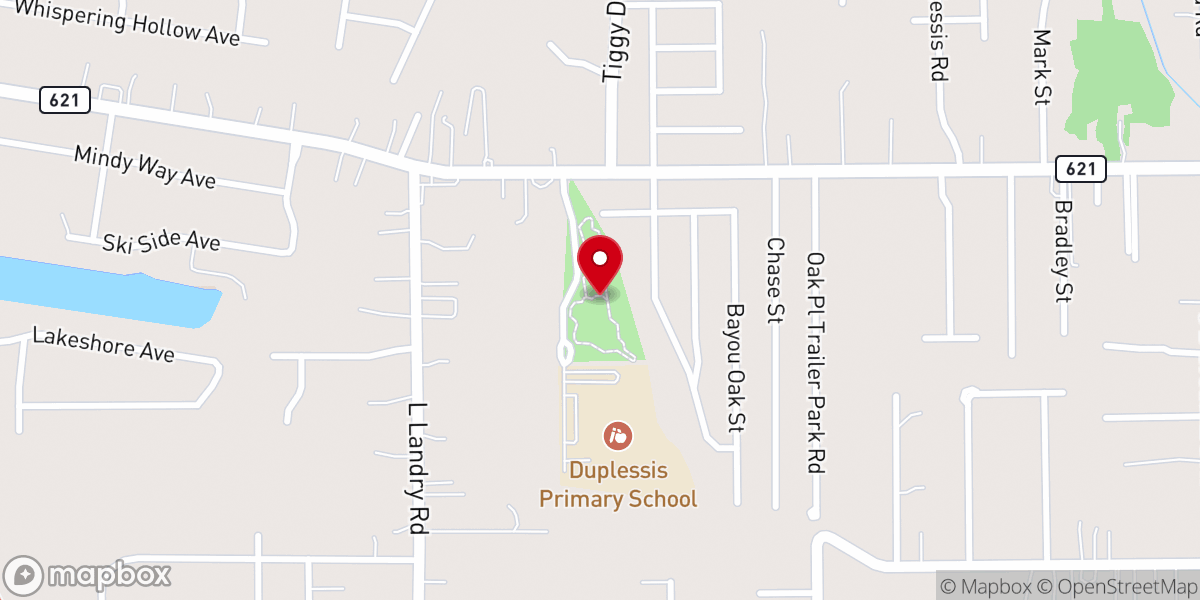 Map showing location of Youth Legacy - Duplessis Park