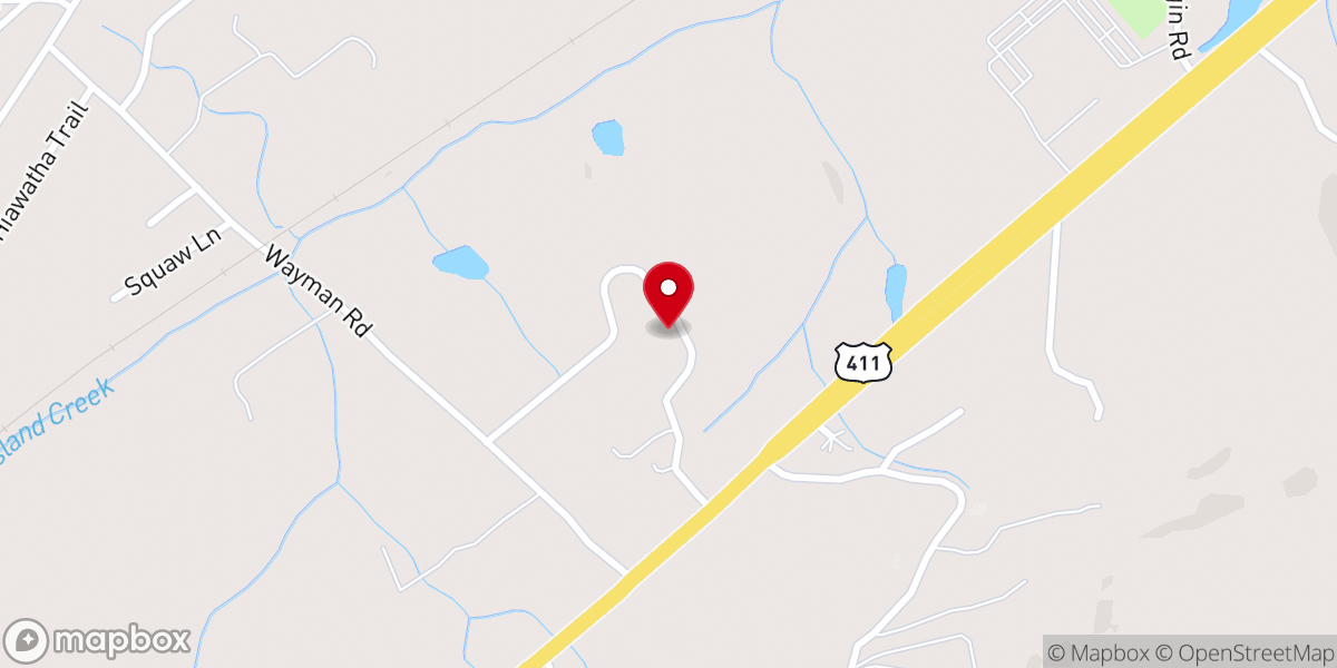 Map showing location of Blessed Hope Missionary Baptist Church