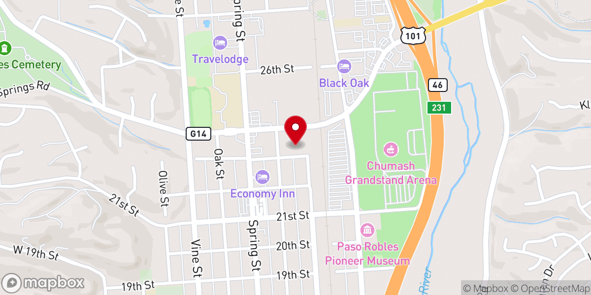 Map showing location of Cristo Viene