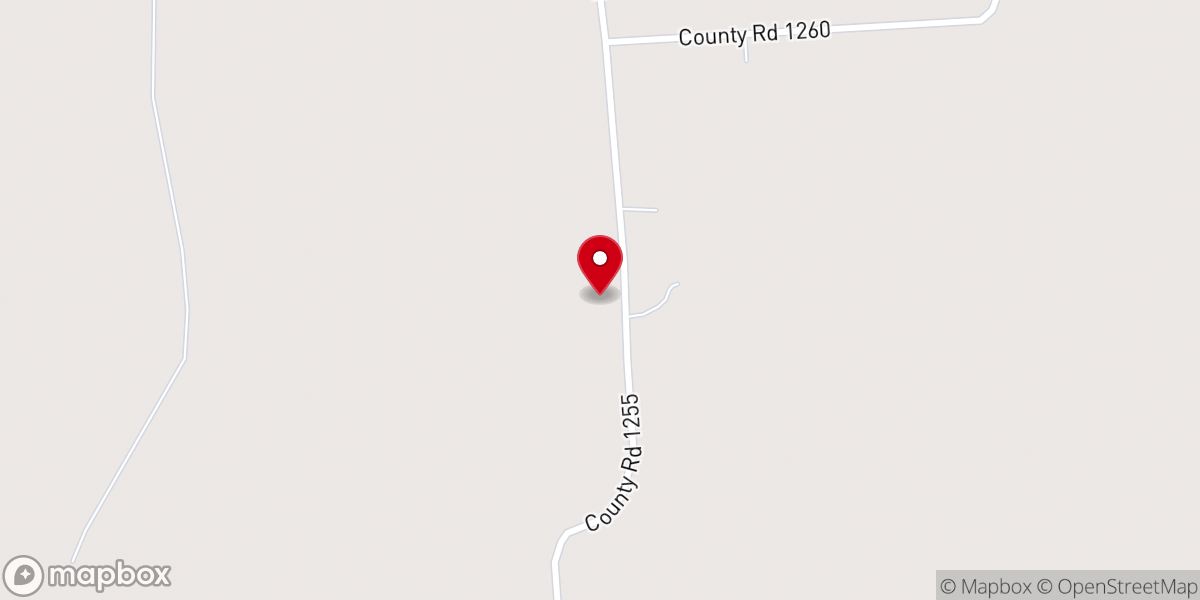 Map showing location of Pecan Grove Church