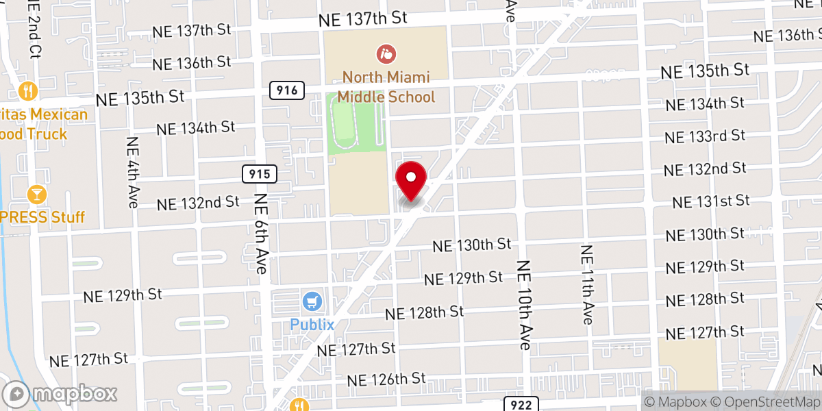 Map showing location of New Life in Christ Community Church