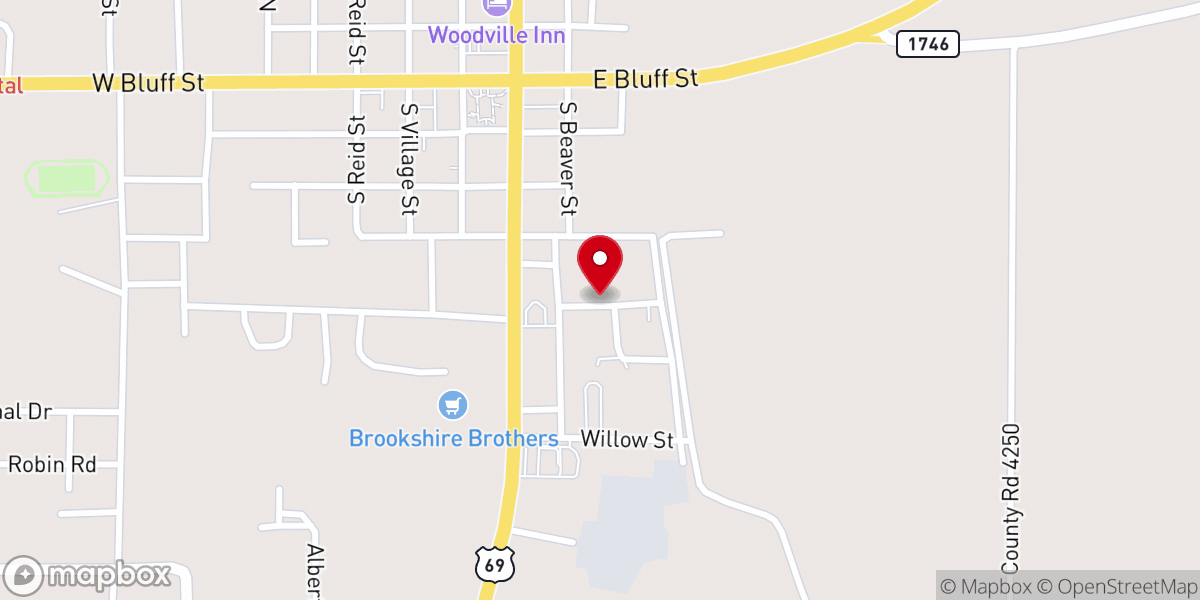 Map showing location of Whites Family church