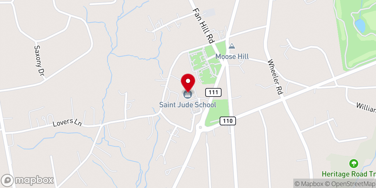 Map showing location of St. Jude Religious Education