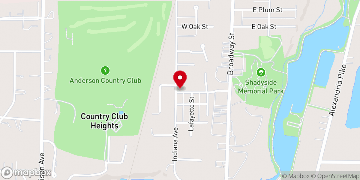 Map showing location of Central Community Chapel