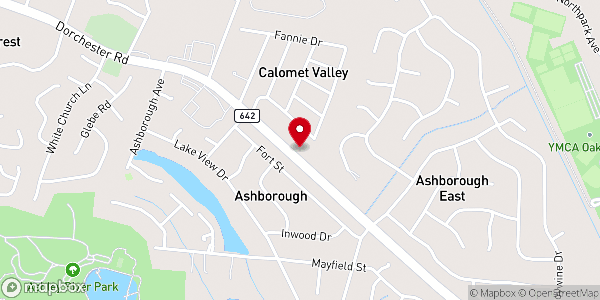 Map showing location of Summerville Bible Fellowship