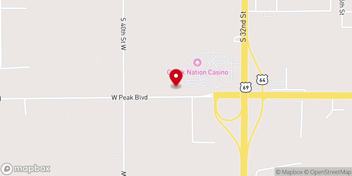 Map showing location of Fairview Baptist Church