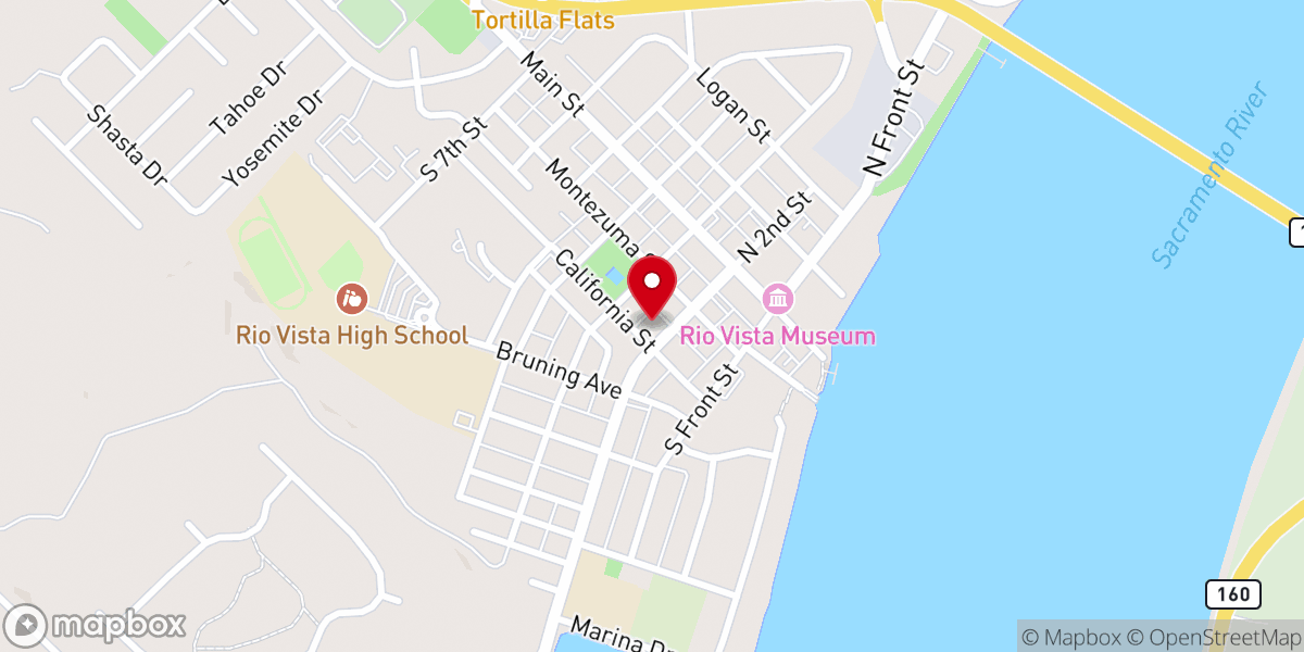 Map showing location of St Brigids Episcopal Church