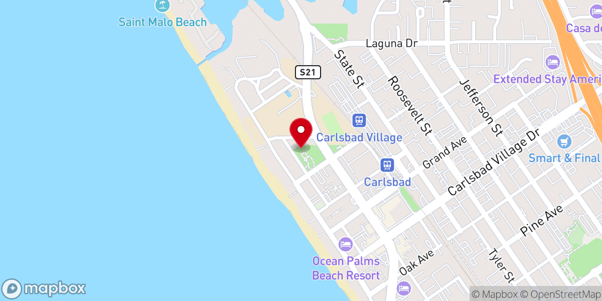 Map showing location of Church at Calvary Hill