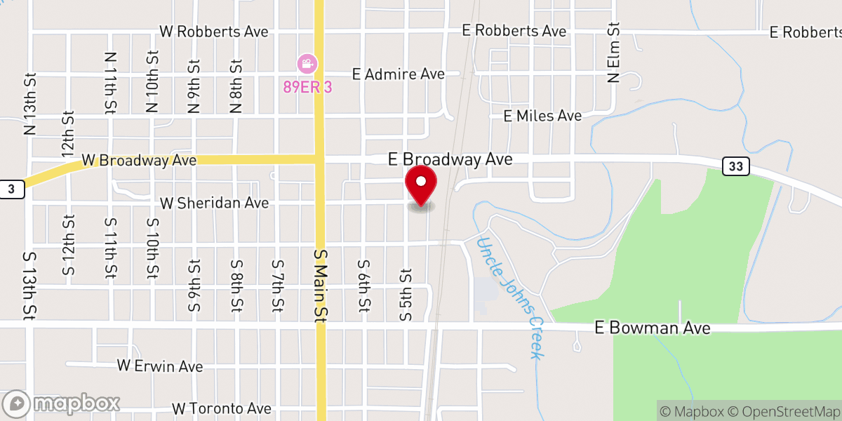 Map showing location of Abundant Praise Church of God