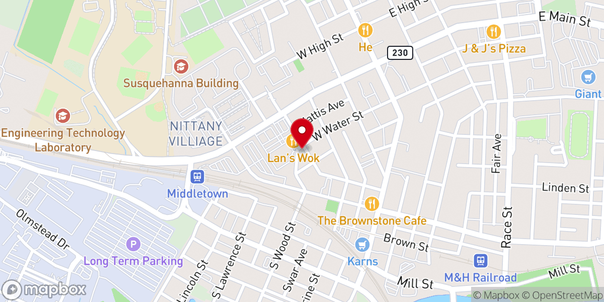 Map showing location of Congregation Bnai Jacob