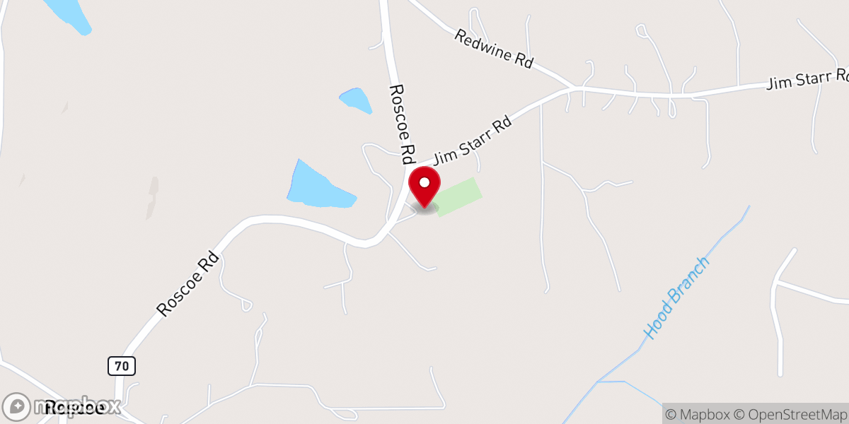 Map showing location of Andrews Chapel United Methodist Church