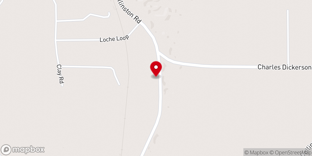 Map showing location of Harmony Baptist Church