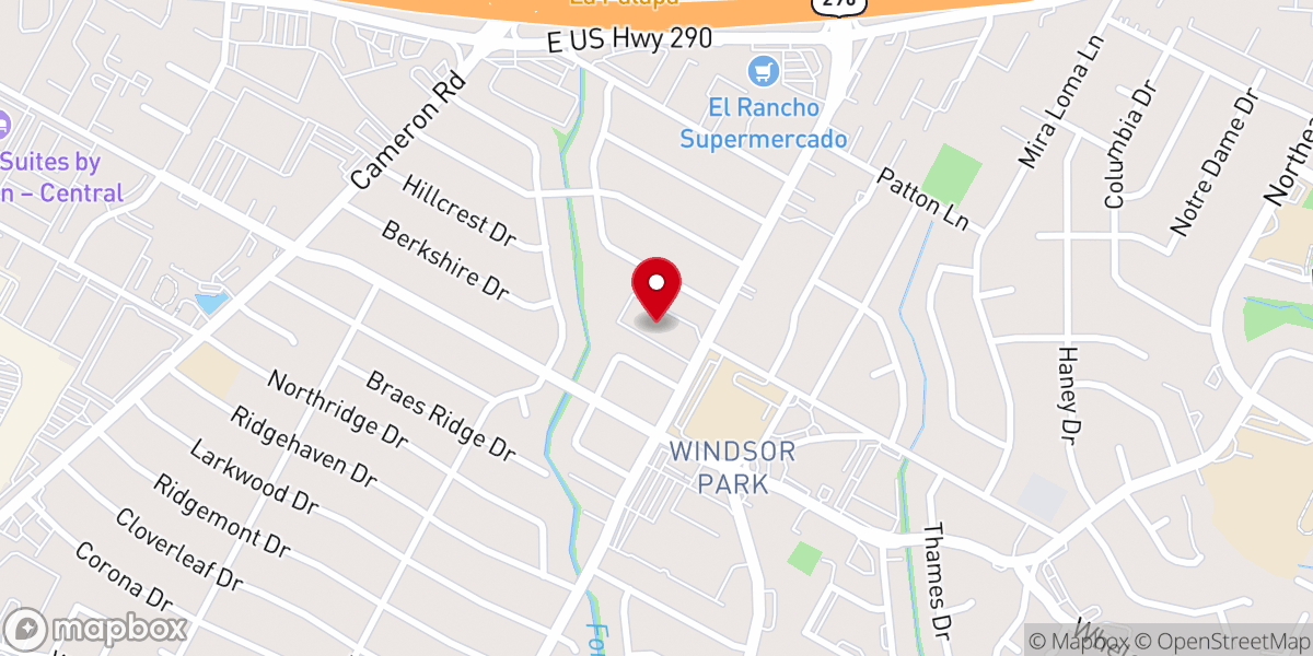 Map showing location of Memorial United Methodist Church