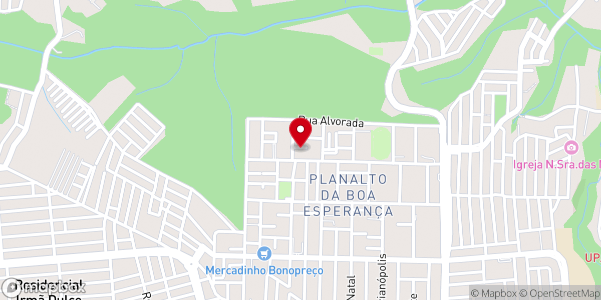 Map showing location of Igreja Pentecostal Providencia Divina Valentina