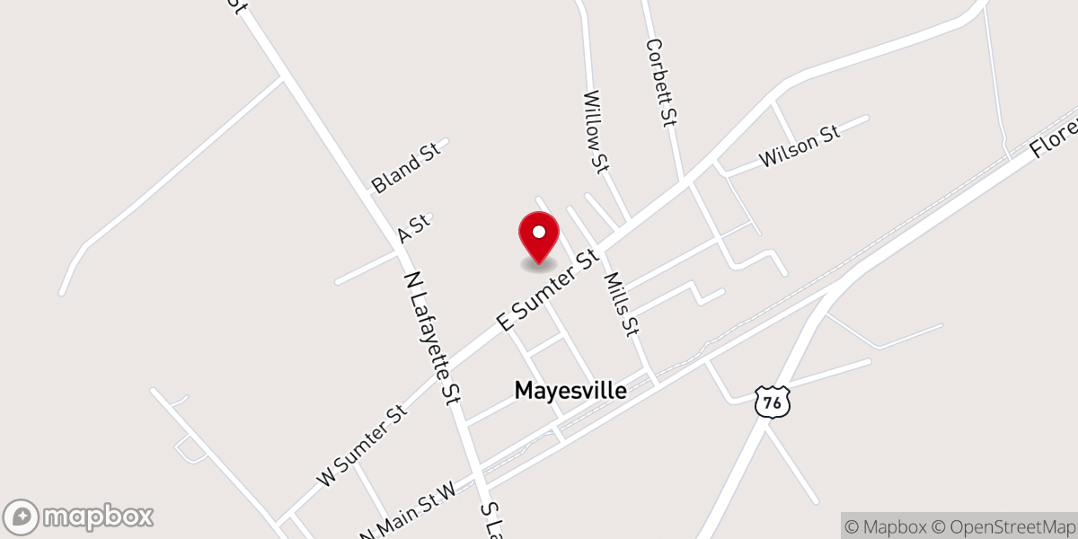 Map showing location of Ebenezer A.m.e.church Food Pantry - Food Distribution Center