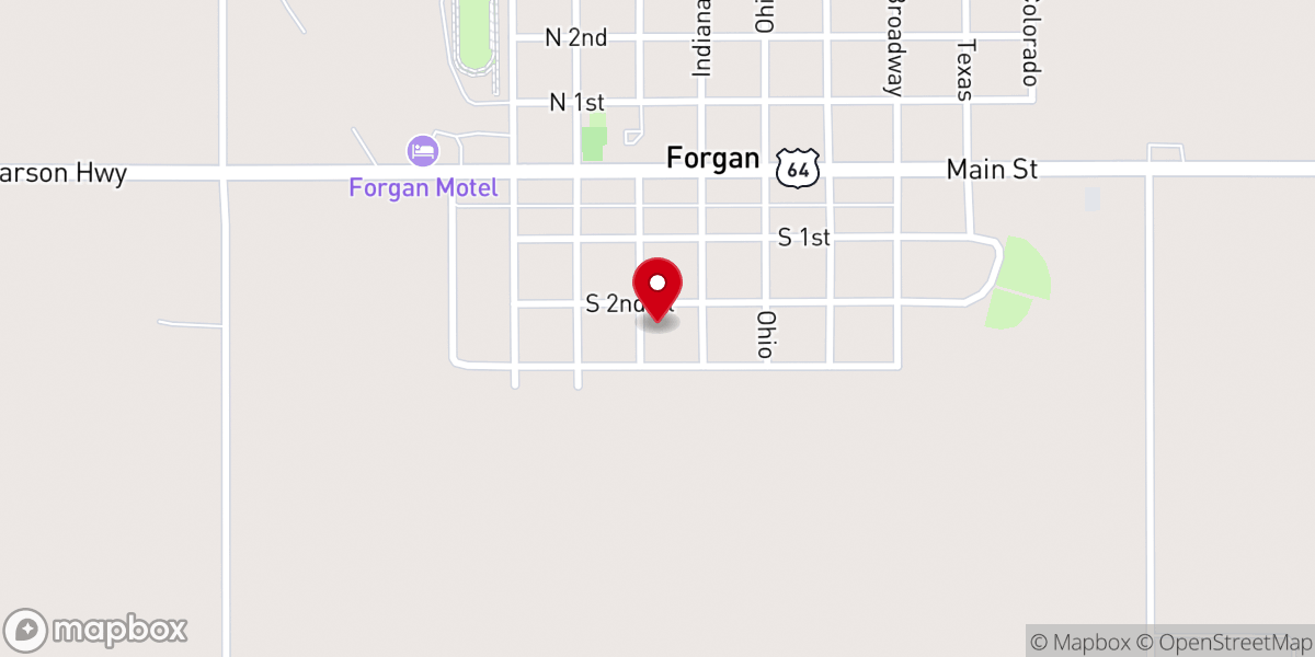 Map showing location of First Christian Church