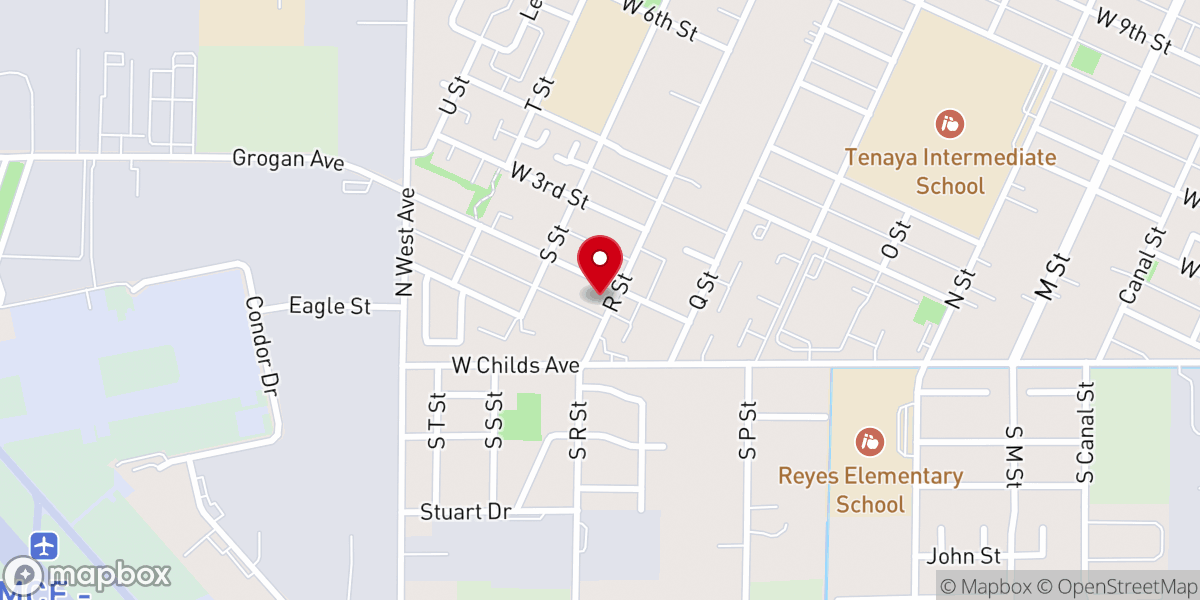 Map showing location of Iglesia Universal