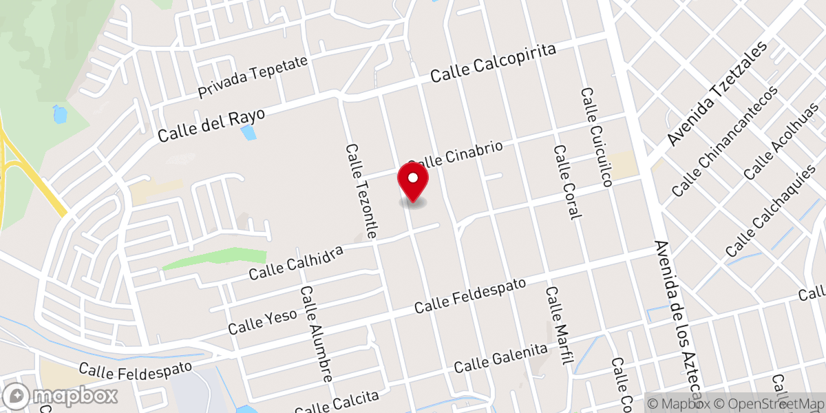 Map showing location of Centro Cristiano Rios De Vida
