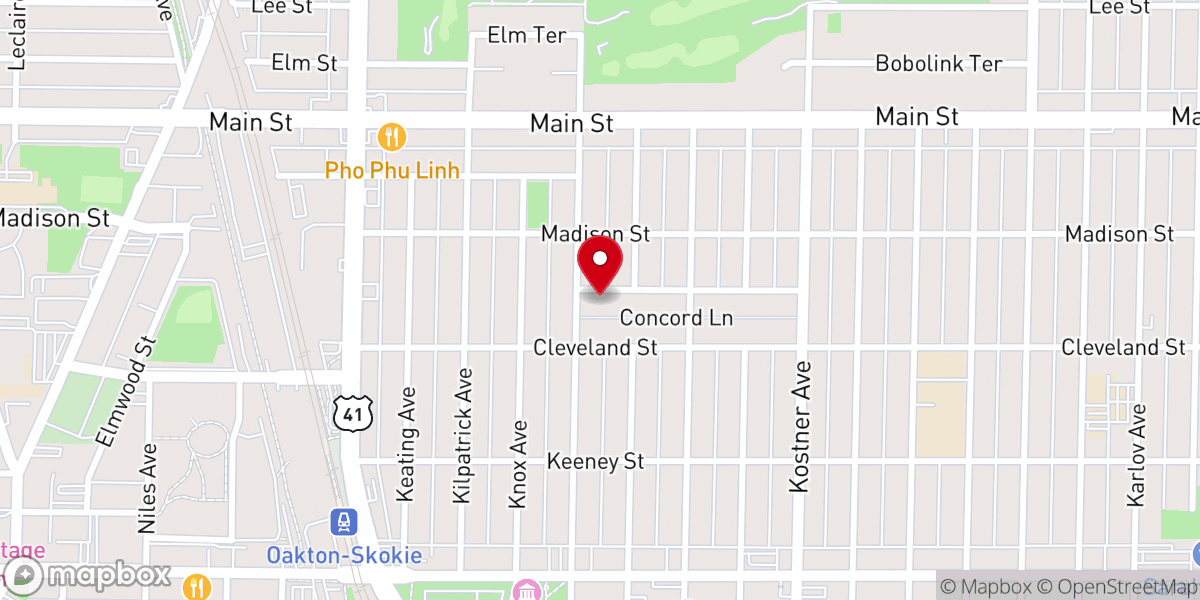 Map showing location of Central United Methodist Church