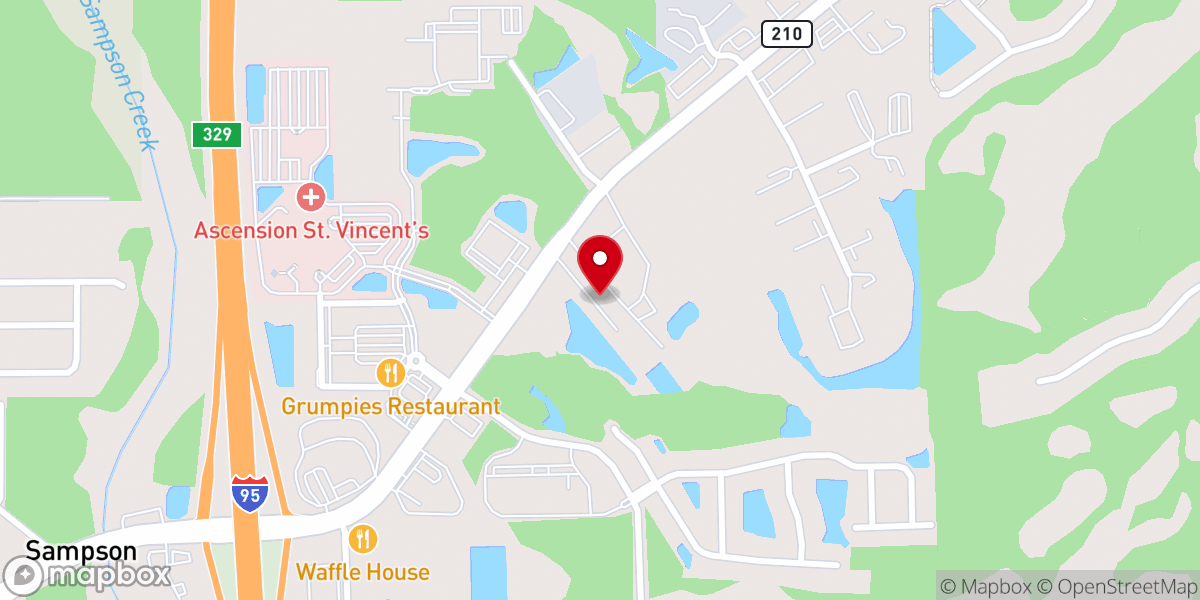 Map showing location of Agape Church of Christ
