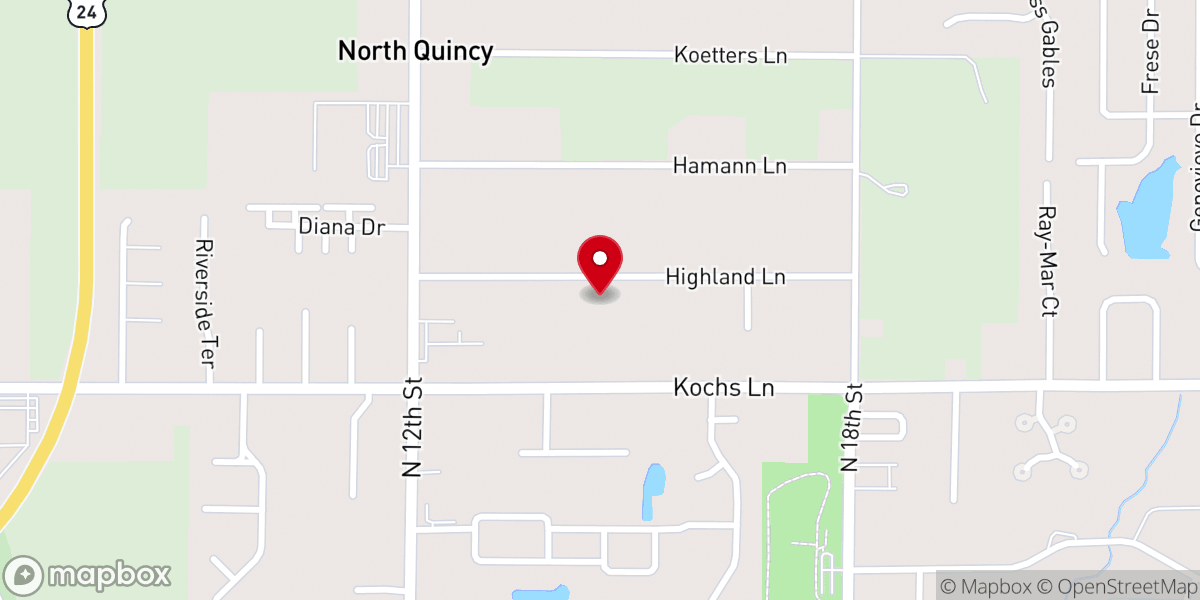 Map showing location of Lighthouse Baptist Church