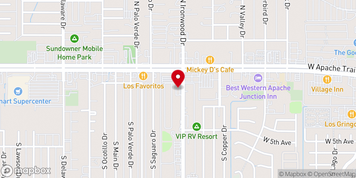 Map showing location of 29:11 Church Apache Junction