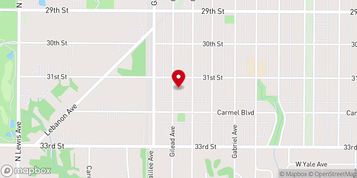 Map showing location of Ebenezer Baptist Church
