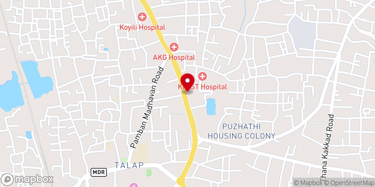 Map showing location of Immanuel Mar Thoma Syrian Church, Kannur