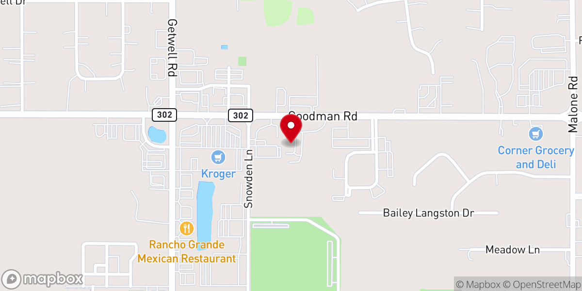 Map showing location of Clearview Baptist