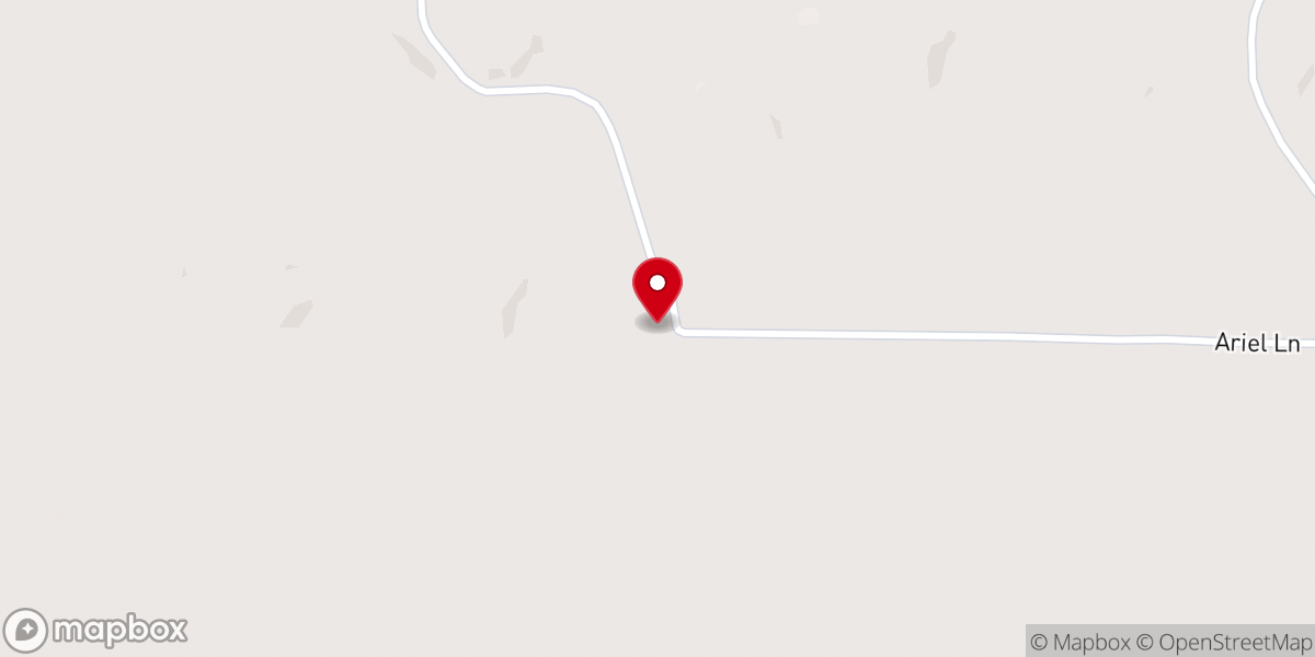 Map showing location of Ariel Church