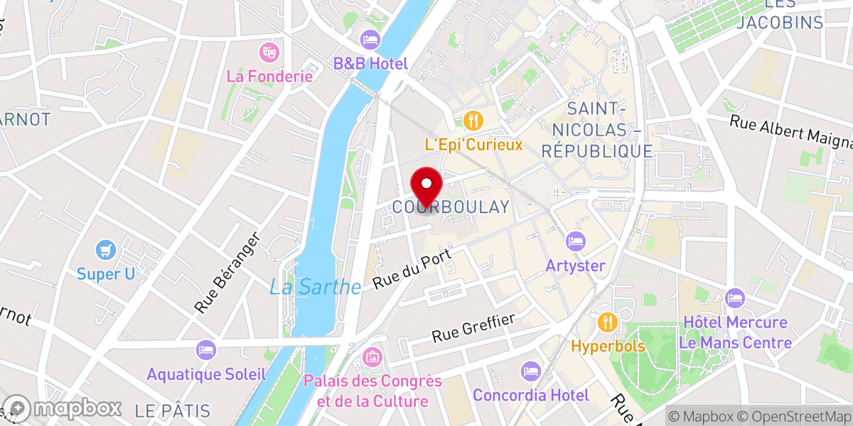 Map showing location of Cultuelle E.R.F.
